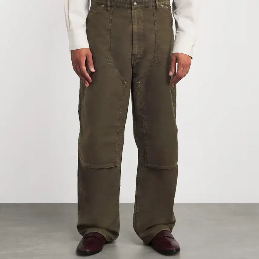 [BUNJANG] Maison Margiela Carpenter Pants Brown / 메종마르지엘라 25fw 더블니 카펜터팬츠 브라운 48