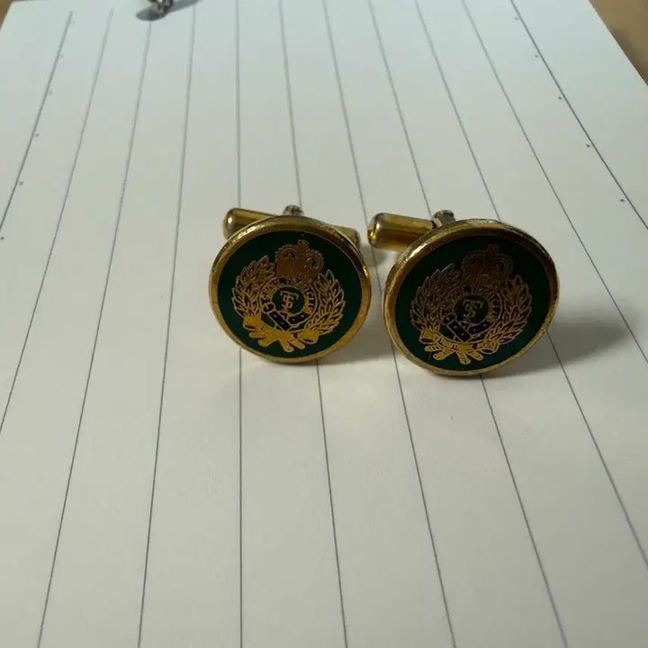 [BUNJANG] Trade Club Gold Crown Cufflinks / 트래드클럽 커프스