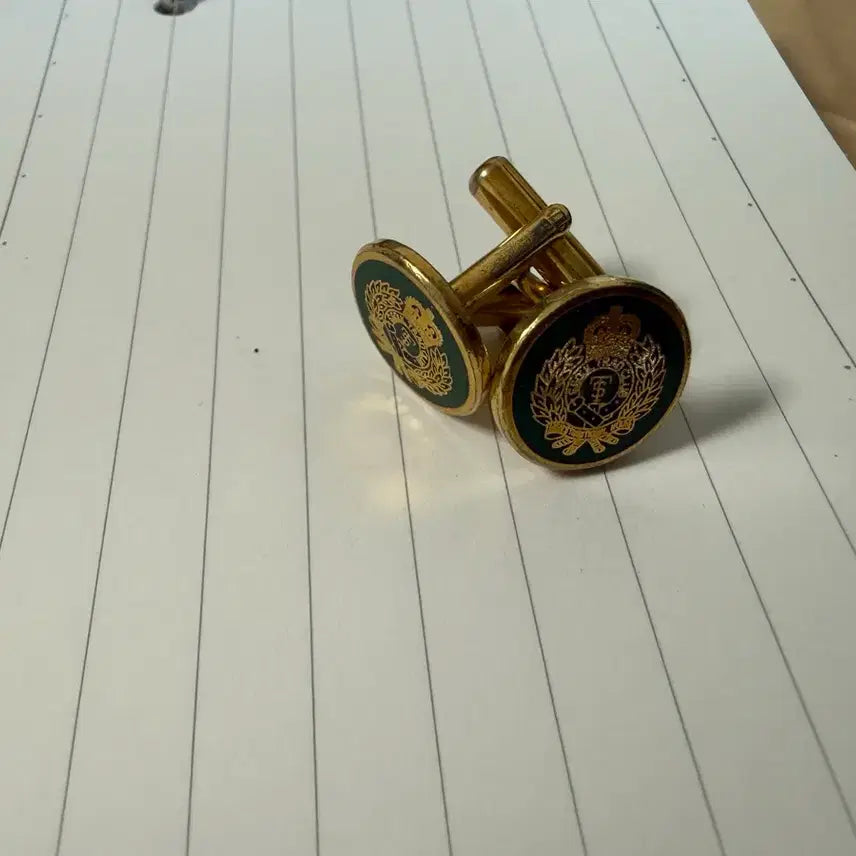 [BUNJANG] Trade Club Gold Crown Cufflinks / 트래드클럽 커프스