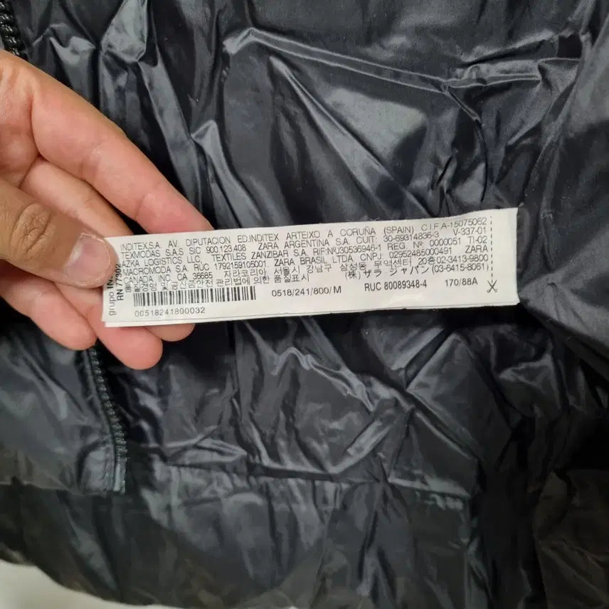 [BUNJANG] ZARA Hooded Padded Jacket (Black) - M Size / ㅡ 자라 후드 패딩 Mㅡ0116