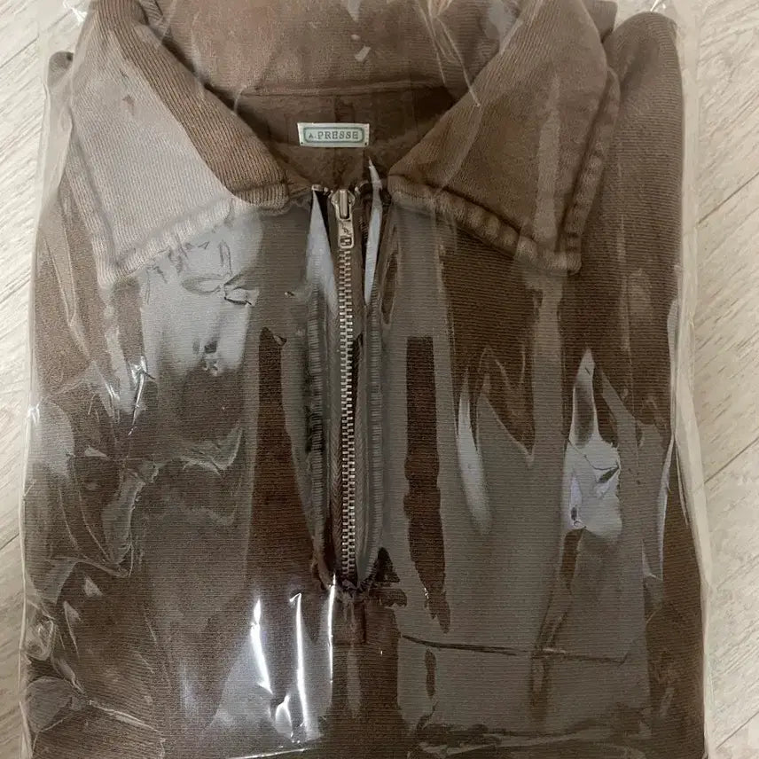 [BUNJANG] Apresse Half Zip-Up Brown Top / [5]아프레쎄 26ss 하프집업 브라운