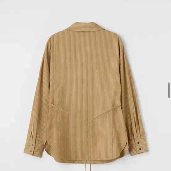[BUNJANG] Unedited Stripe Strap Beige Shirt Blouse / [새상품] 언에디트 스트라이프 스트랩 베이지 셔츠 블라우스