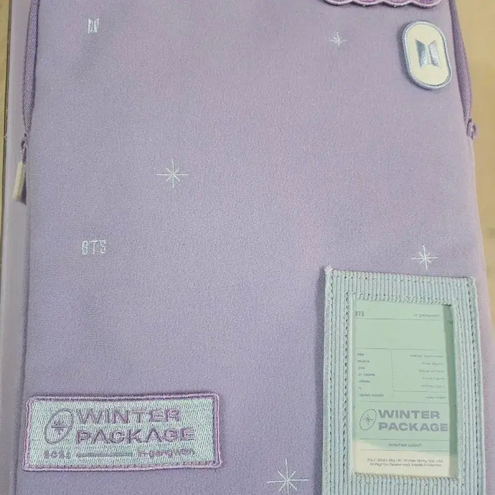 [BUNJANG] BTS Winter Package Laptop Pouch / 방탄소년단 윈터패키지 노트북 파우치