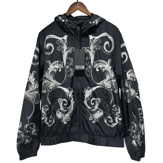 [BUNJANG] Versace Jeans Couture Baroque Windbreaker Hooded Jacket / 베르사체 진 쿠튀르 바로크 바람막이 후드 자켓