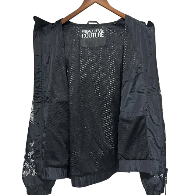 [BUNJANG] Versace Jeans Couture Baroque Windbreaker Hooded Jacket / 베르사체 진 쿠튀르 바로크 바람막이 후드 자켓