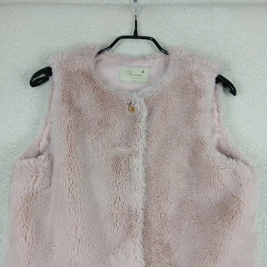 [BUNJANG] Kids Perimitz Pink Fur Vest (150/12-13 years old) / 키즈 페리미츠 Perimitz 핑크 퍼 조끼(150/12~13세)