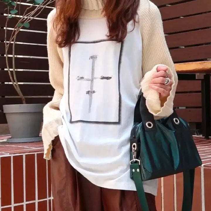 [BUNJANG] Unisex Bolero Turtleneck Knit / 터틀넥 볼레로 니트