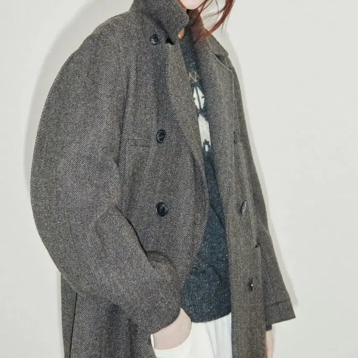 [BUNJANG] KUHO Herringbone Coat / 구호헤링본코트