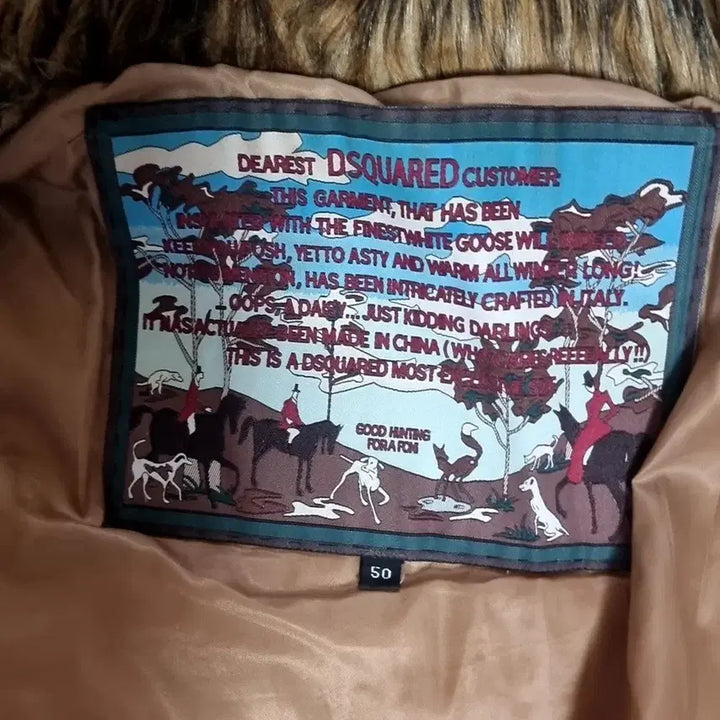 [BUNJANG] DSQUARED2 Hooded Fur Padded Jacket / DSQUARED2 퍼 후드 패딩 블랙(50)