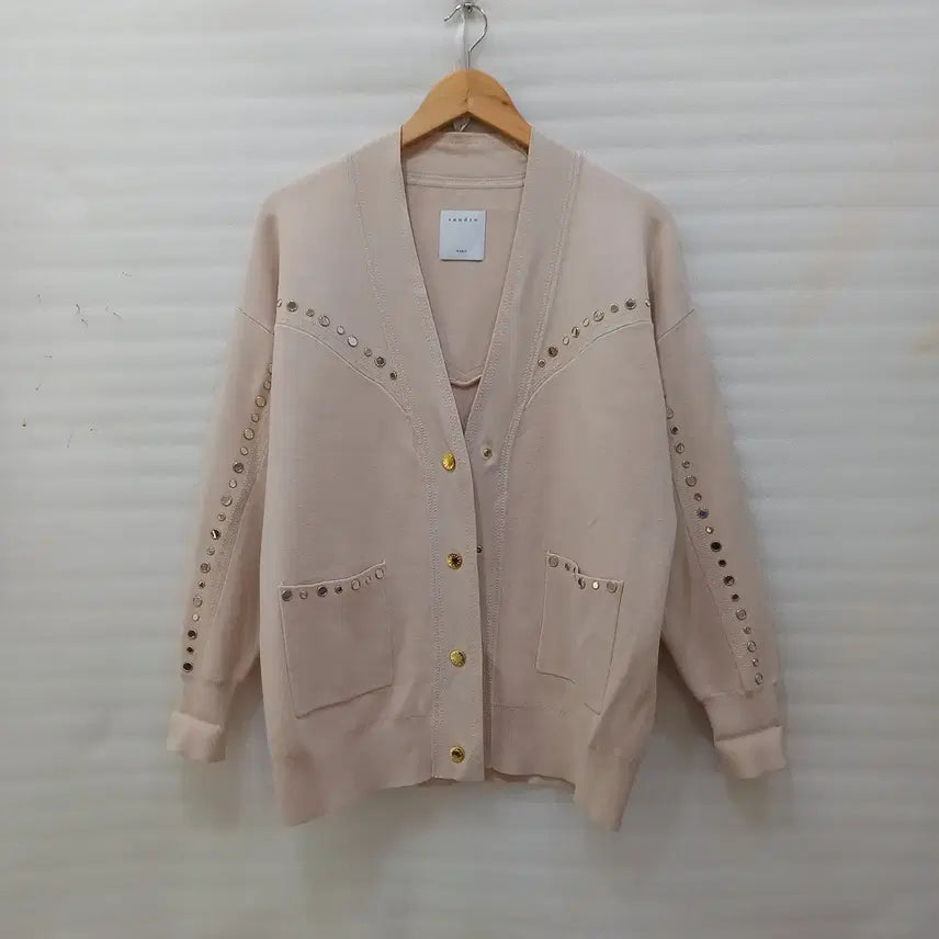 [BUNJANG] Sandro Studded Knit Cardigan / 산드로 스터드 니트 가디건 여성 루즈핏 2 M L 거의새것 사랑봉봉