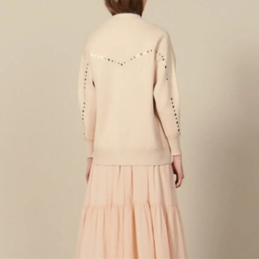 [BUNJANG] Sandro Studded Knit Cardigan / 산드로 스터드 니트 가디건 여성 루즈핏 2 M L 거의새것 사랑봉봉