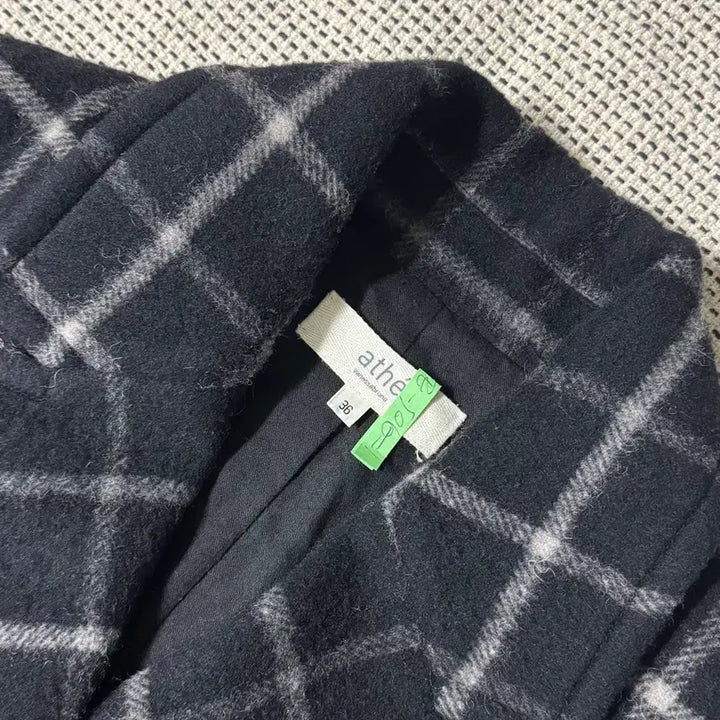 [BUNJANG] Atelier Vanessa Bruno Check Double Coat / 아떼 바네사 브루노 체크 더블코트