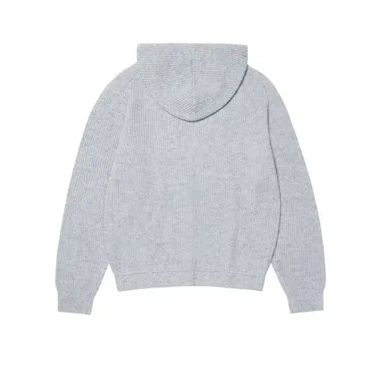 [BUNJANG] DINIIT Logo Knit Hoodie Gray / 다이닛 로고 니트 후드티 그레이