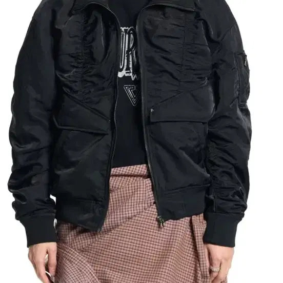 [BUNJANG] BonVant High Neck Bomber Jacket / 본바트 하이넥 봄버 자켓