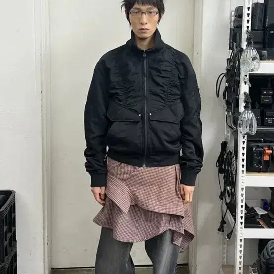 [BUNJANG] BonVant High Neck Bomber Jacket / 본바트 하이넥 봄버 자켓