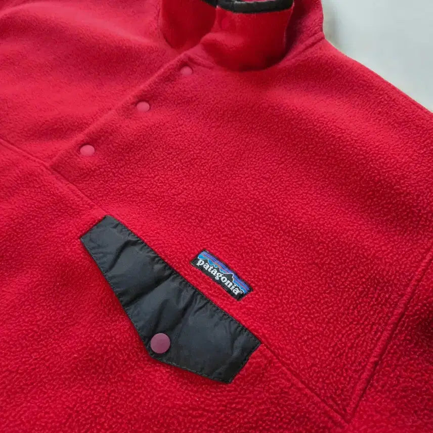 [BUNJANG] Patagonia Jamaica Red Synchilla Fleece Jacket / (L)파타고니아 90s Jamaica 레드 신칠라 플리스