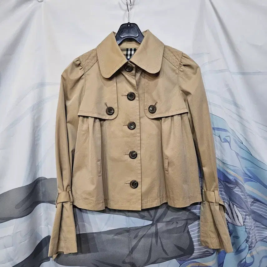 [BUNJANG] Burberry Short Beige Coat / 버버리 숏  코트