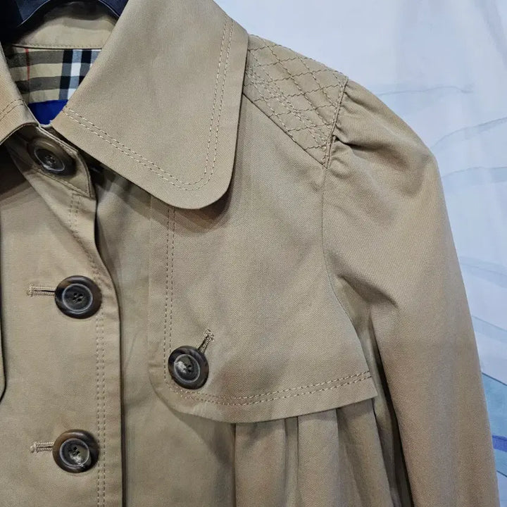 [BUNJANG] Burberry Short Beige Coat / 버버리 숏  코트