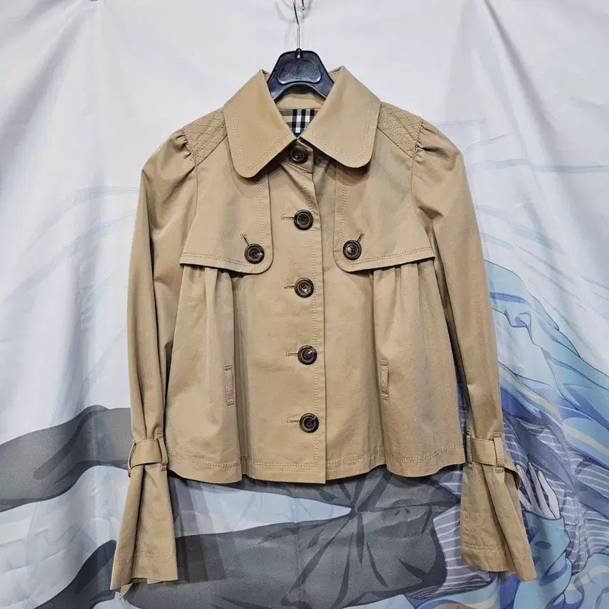 [BUNJANG] Burberry Short Beige Coat / 버버리 숏  코트