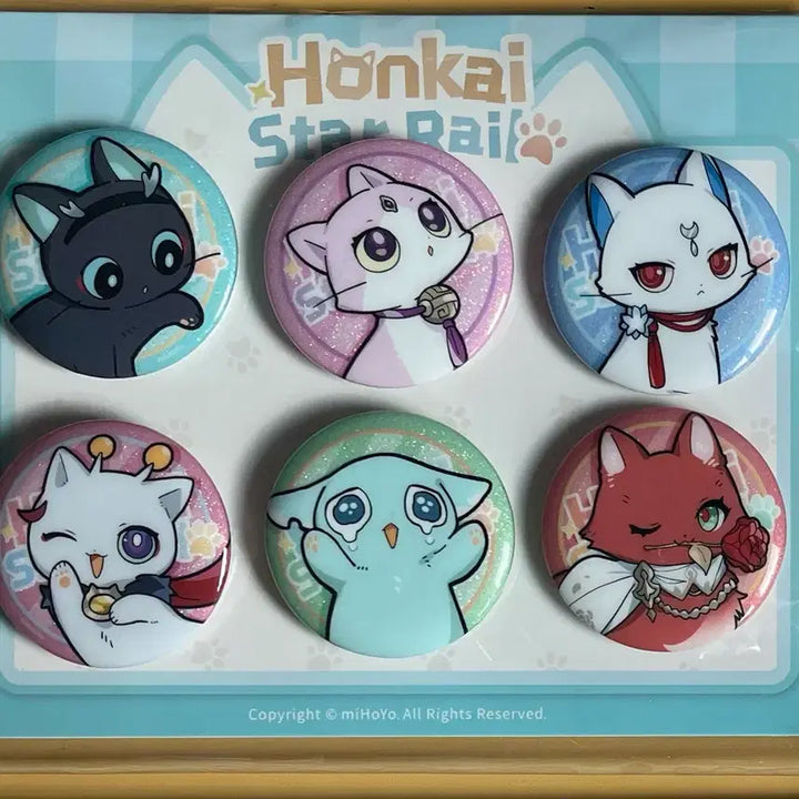 [BUNJANG] Honkai: Star Rail Dan Heng Imbibitor Lunae Argenti Taobao POB Cat Badge (Sealed) / 미개봉)고양이캔뱃지 타오바오특전 붕괴스타레일 공식굿즈 단항음월 아젠티