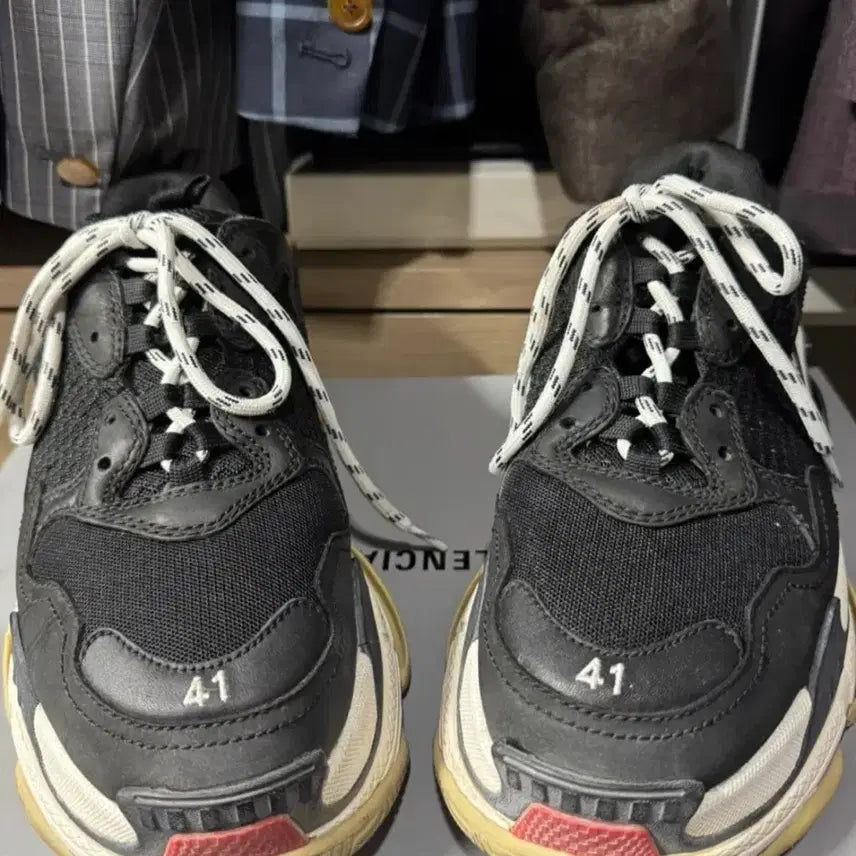 [BUNJANG] Balenciaga Triple S Sneakers (Black) - Size 41 / 발렌시아가 정품 트리플s 41사이즈