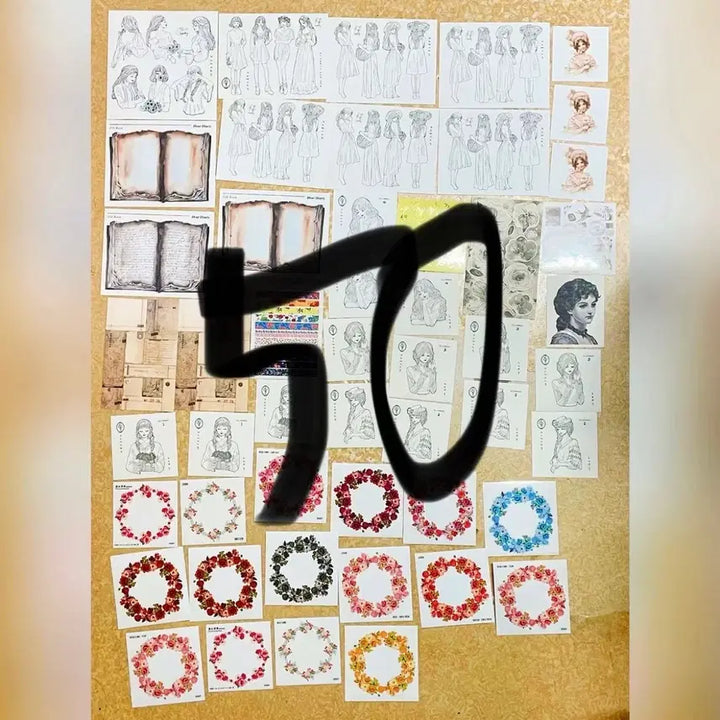 [BUNJANG] Leather Traveler's Notebooks and Stickers Bundle / 가죽 다이어리 + 인스 처분