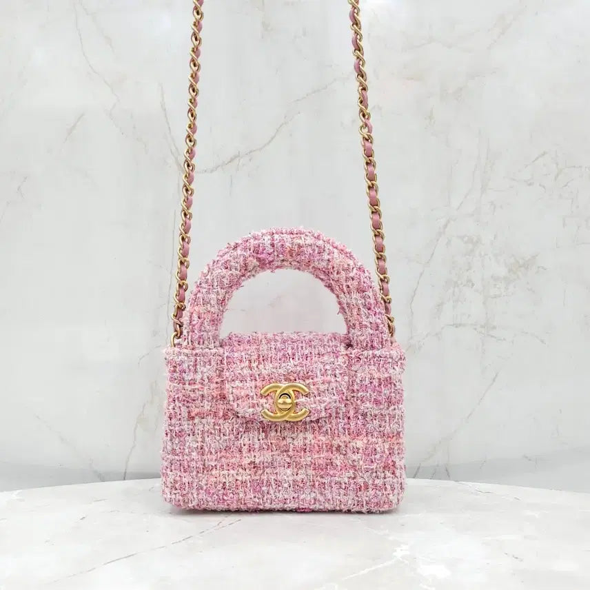 [BUNJANG] Chanel 24P Tweed Kelly Nano Bag AP3435 / 샤넬 24P 트위드 켈리백 나노 AP3435