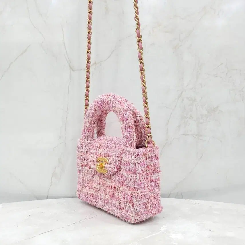 [BUNJANG] Chanel 24P Tweed Kelly Nano Bag AP3435 / 샤넬 24P 트위드 켈리백 나노 AP3435