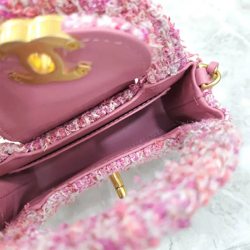 [BUNJANG] Chanel 24P Tweed Kelly Nano Bag AP3435 / 샤넬 24P 트위드 켈리백 나노 AP3435