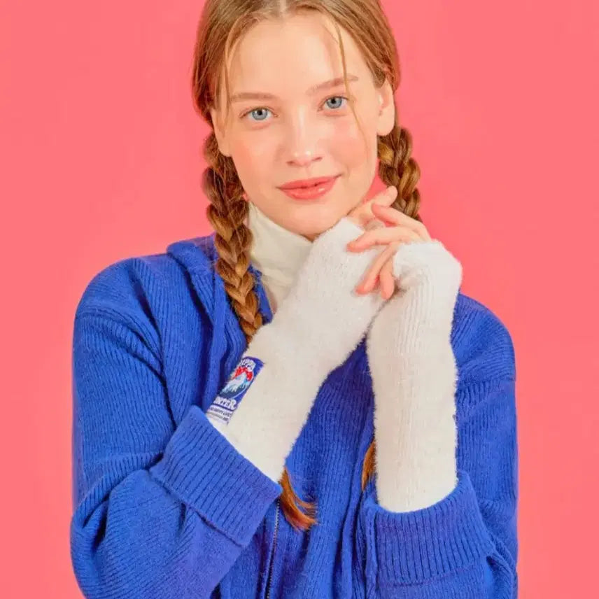 [BUNJANG] Wiggle Wiggle Hand Warmer & Ear Warmer Set / (새상품)위글위글 핸드워머+이어워머 세트_화이트