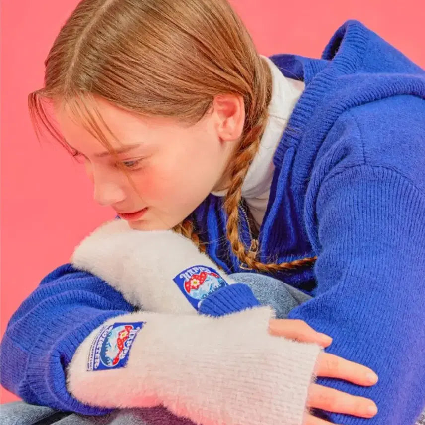 [BUNJANG] Wiggle Wiggle Hand Warmer & Ear Warmer Set / (새상품)위글위글 핸드워머+이어워머 세트_화이트