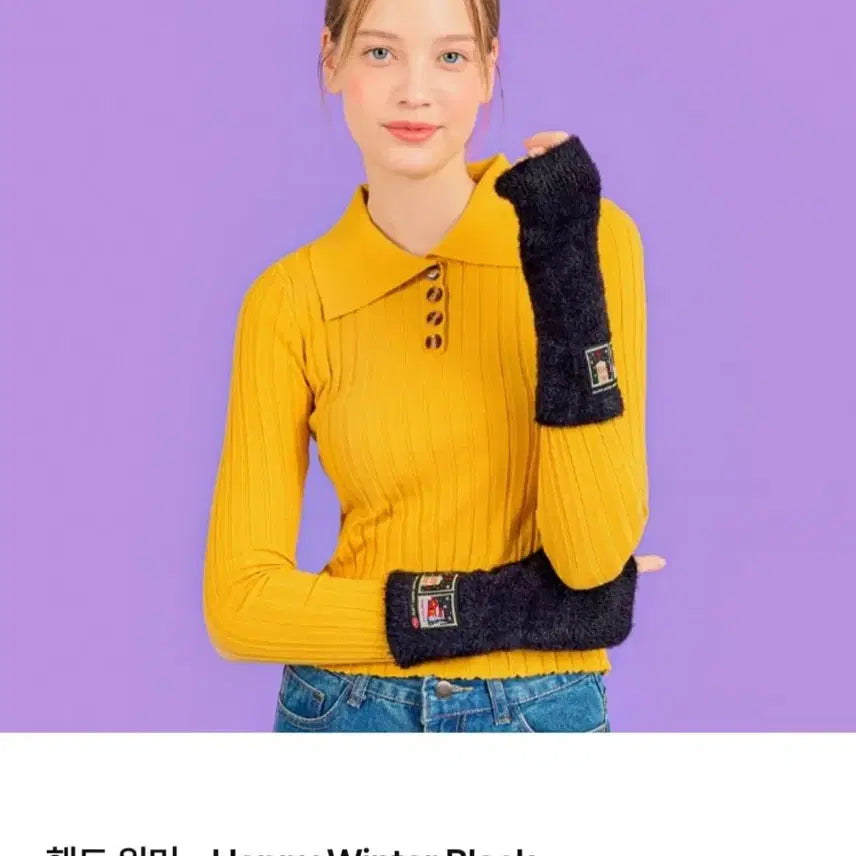 [BUNJANG] Wiggle Wiggle Hand Warmer & Ear Warmer Set (Black) / (새상품)위글위글 핸드워머+이어워머 세트_블랙