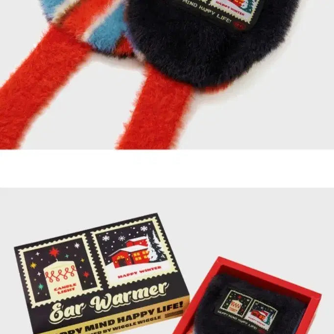 [BUNJANG] Wiggle Wiggle Hand Warmer & Ear Warmer Set (Black) / (새상품)위글위글 핸드워머+이어워머 세트_블랙