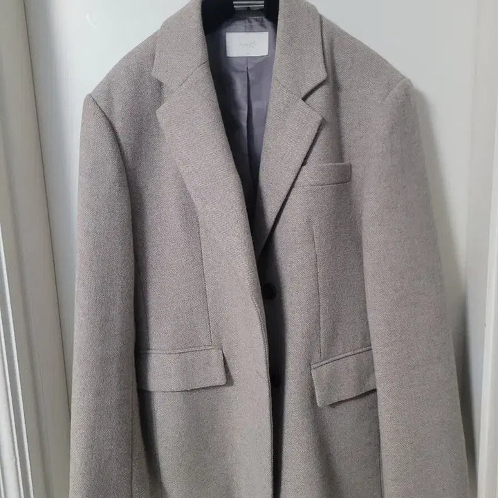 [BUNJANG] Beige Wool Winter Jacket / 겨울 모자켓