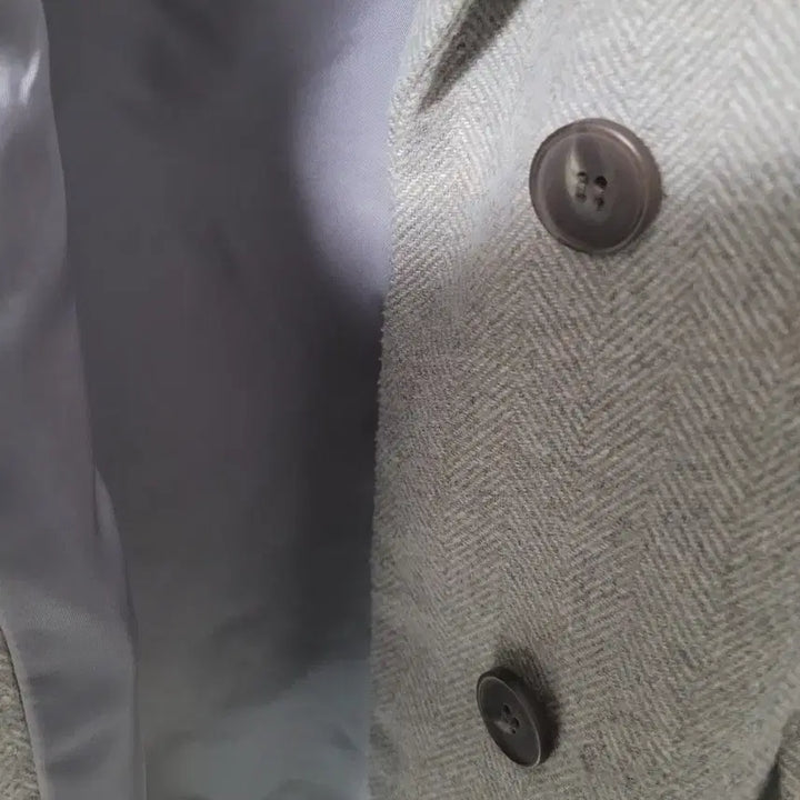 [BUNJANG] Beige Wool Winter Jacket / 겨울 모자켓