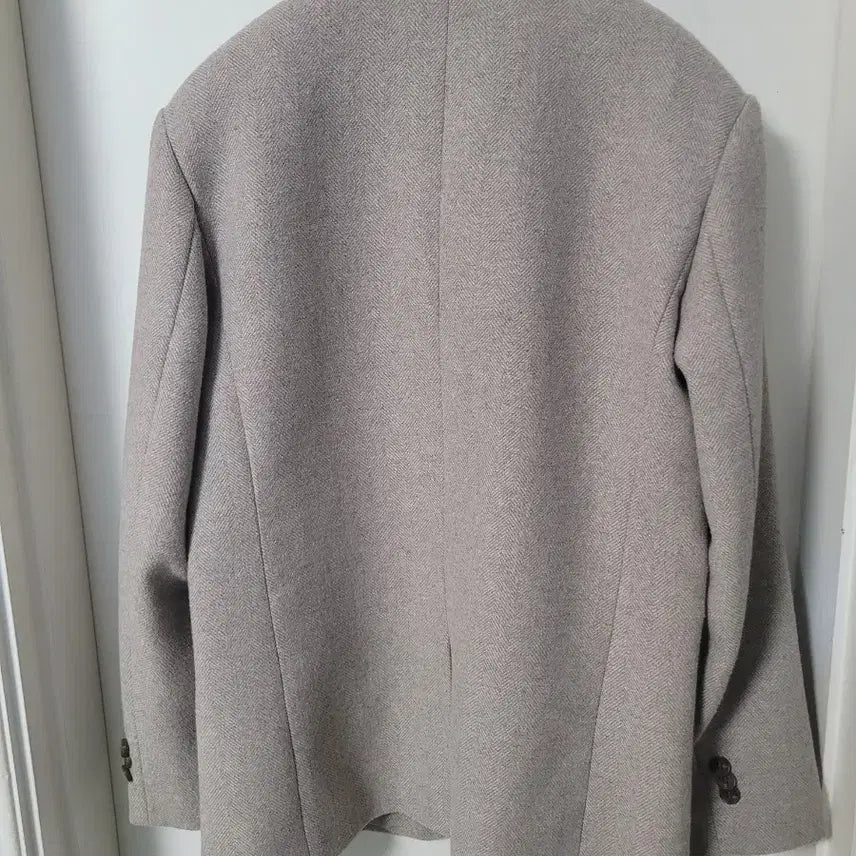 [BUNJANG] Beige Wool Winter Jacket / 겨울 모자켓