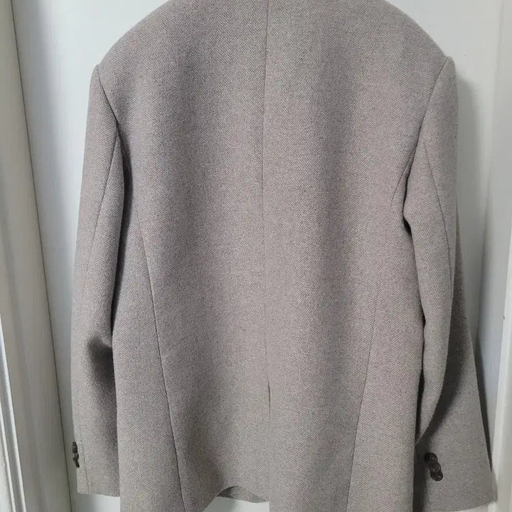 [BUNJANG] Beige Wool Winter Jacket / 겨울 모자켓