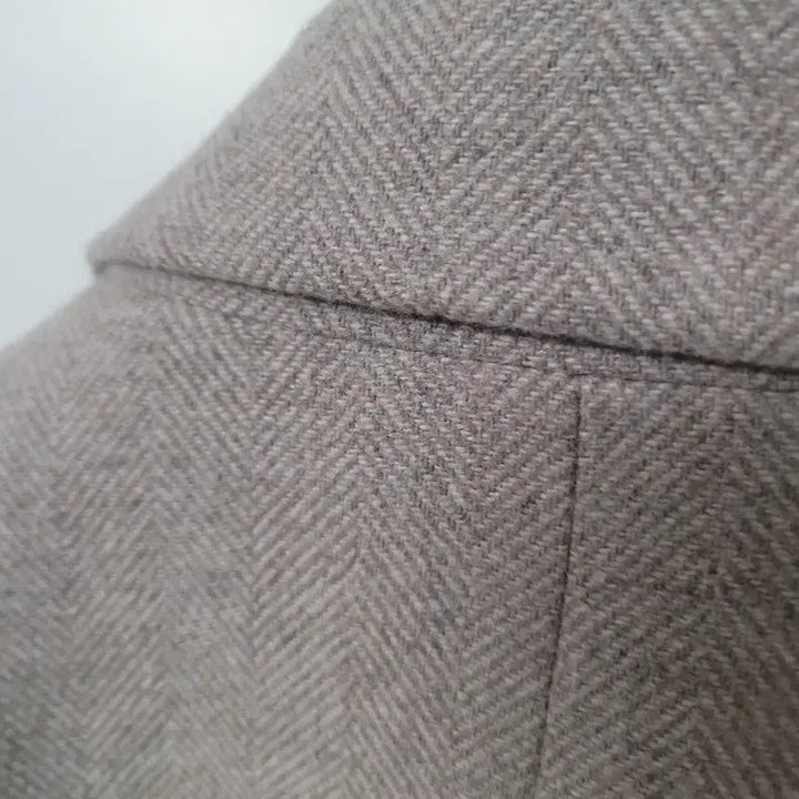 [BUNJANG] Beige Wool Winter Jacket / 겨울 모자켓