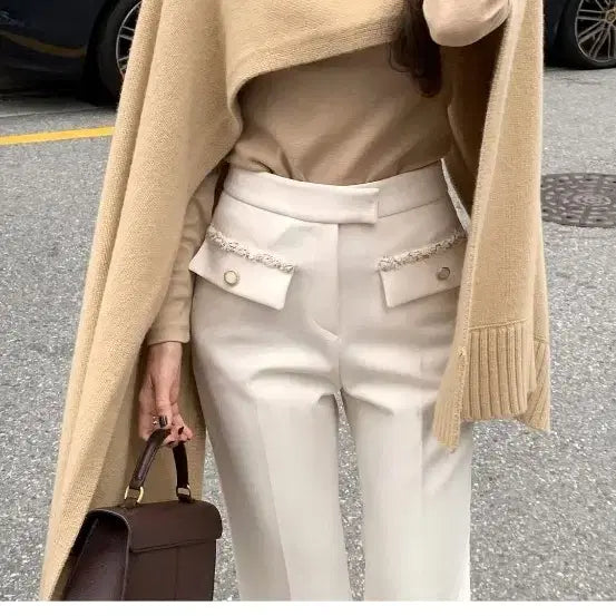 [SOLD OUT] 칙스라벨 파넬 트리밍 아이보리 M사이즈