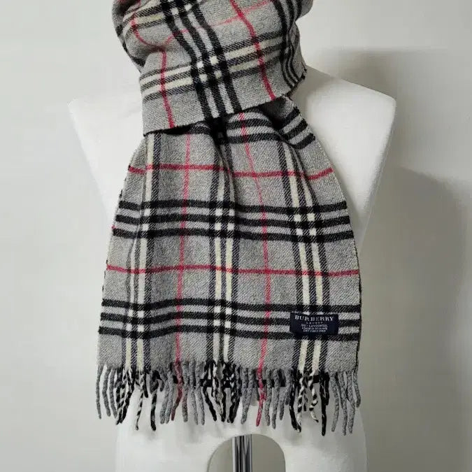 [BUNJANG] Burberry Nova Check Lambswool Scarf / BURBERRY버버리 90's 톤다운그레이 노바체크 램스울 머플러목도리