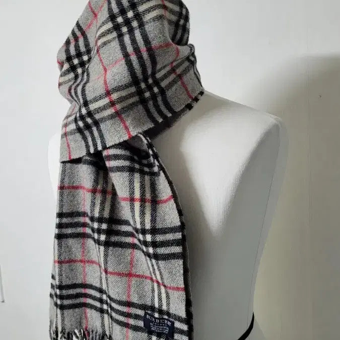 [BUNJANG] Burberry Nova Check Lambswool Scarf / BURBERRY버버리 90's 톤다운그레이 노바체크 램스울 머플러목도리