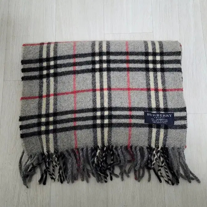 [BUNJANG] Burberry Nova Check Lambswool Scarf / BURBERRY버버리 90's 톤다운그레이 노바체크 램스울 머플러목도리