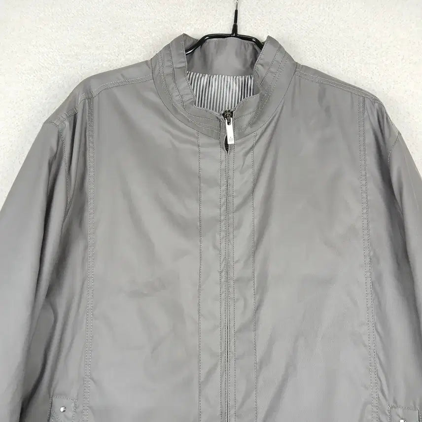 [BUNJANG] Kolon Manstar Bomber Jacket (Gray, Size 105) / 코오롱 맨스타 남성 그레이 봄버 자켓(105)