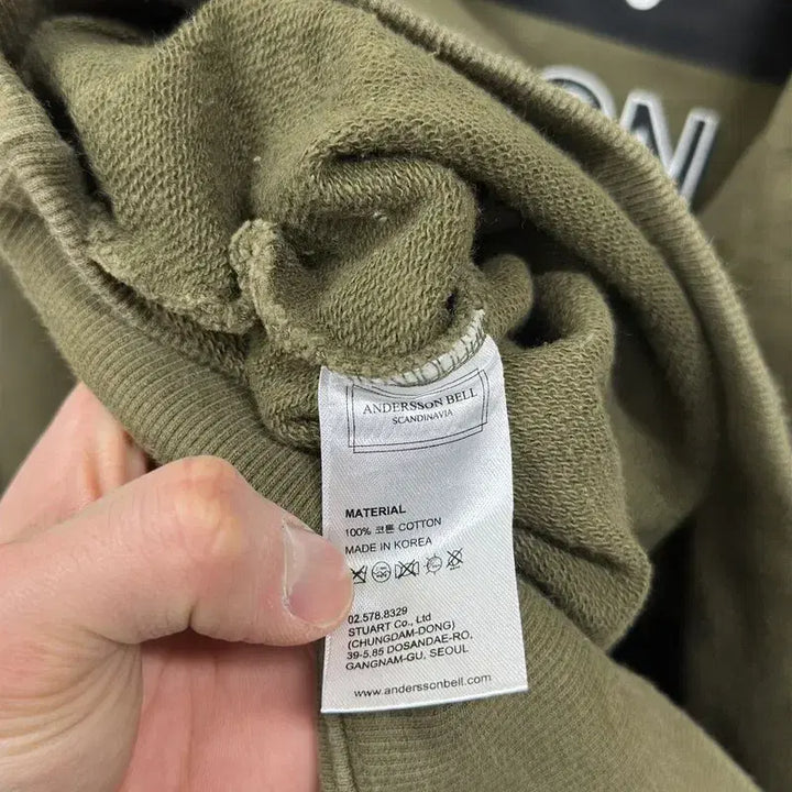 [BUNJANG] Andersson Bell Casual Back-Print Hoodie XL / 앤더슨벨 캐주얼 백프린팅 후드티 XL A04660