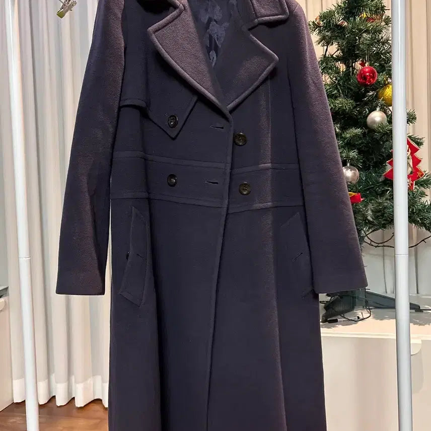 [BUNJANG] MINE Wool and Cashmere Blend Coat / MINE 마인 코트 모100% 캐시미어10%