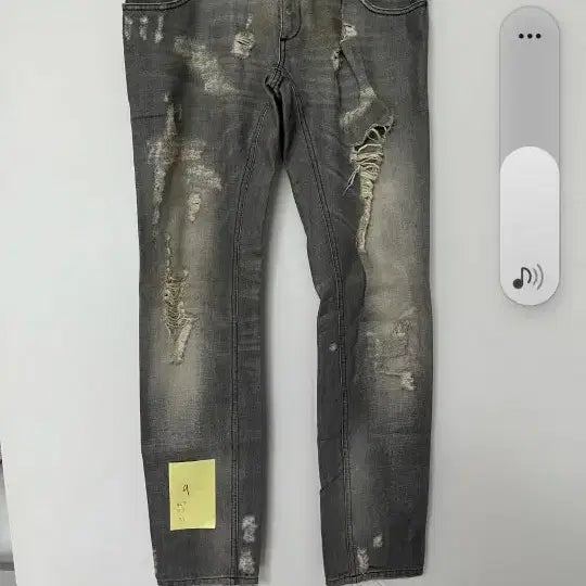 [BUNJANG] Dolce & Gabbana Gray Denim Jeans / 돌체앤가바나 데미지 워싱 그레이 청바지