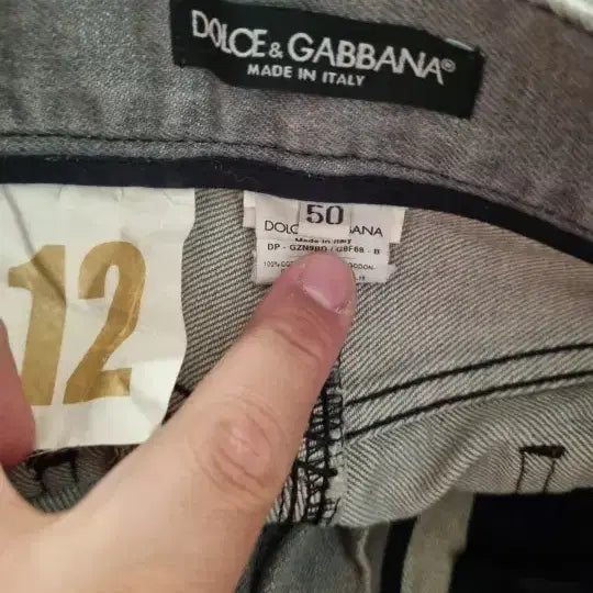 [BUNJANG] Dolce & Gabbana Gray Denim Jeans / 돌체앤가바나 데미지 워싱 그레이 청바지