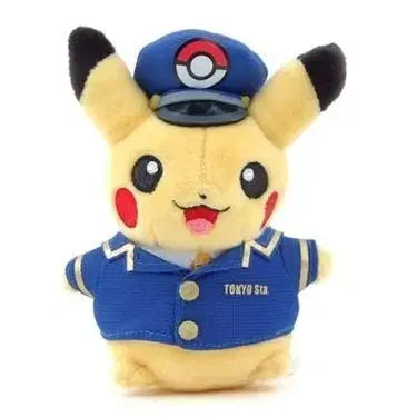 [BUNJANG] Pokemon Pikachu Station Master Keyring / 포켓몬 도쿄역 한정 피카츄 역장 인형 키링 포켓몬스터