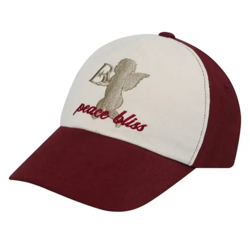 [BUNJANG] Baoff Angel Burgundy Cap / 바우프 엔젤 볼캡 모자 버건디
