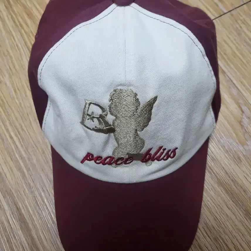 [BUNJANG] Baoff Angel Burgundy Cap / 바우프 엔젤 볼캡 모자 버건디